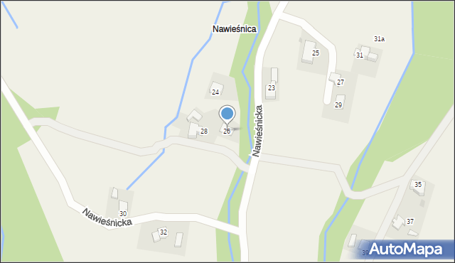 Sułkowice, Nawieśnicka, 26, mapa Sułkowice