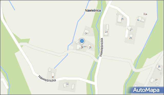 Sułkowice, Nawieśnicka, 28, mapa Sułkowice