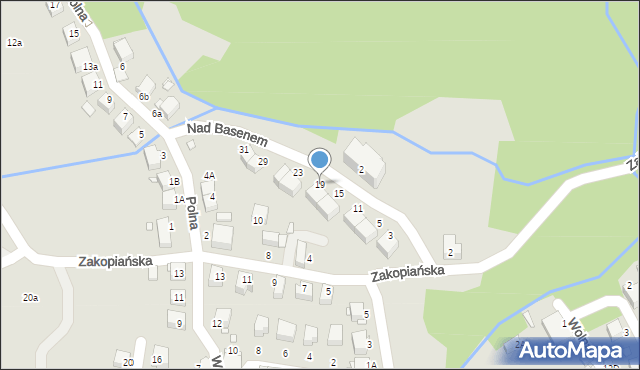 Świeradów-Zdrój, Nad Basenem, 19, mapa Świeradów-Zdrój