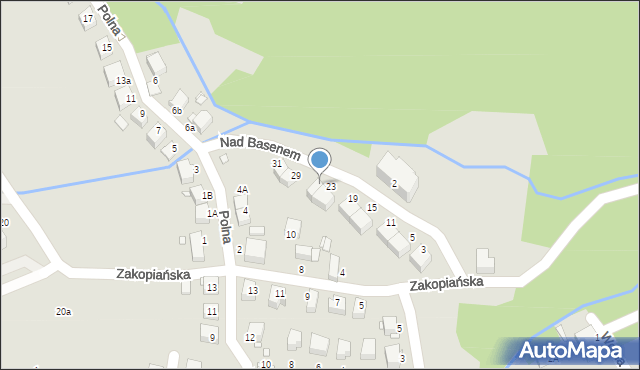 Świeradów-Zdrój, Nad Basenem, 25, mapa Świeradów-Zdrój