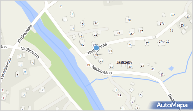 Świerzowa Polska, Nadbrzeżna, 19, mapa Świerzowa Polska