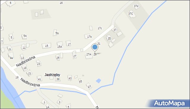 Świerzowa Polska, Nadbrzeżna, 29, mapa Świerzowa Polska