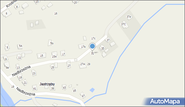 Świerzowa Polska, Nadbrzeżna, 31, mapa Świerzowa Polska