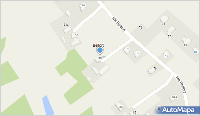 Szabda, Na Belfort, 68, mapa Szabda