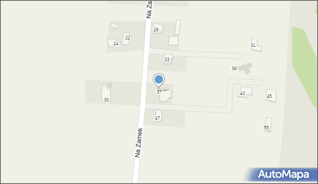 Szabda, Na Zamek, 37, mapa Szabda