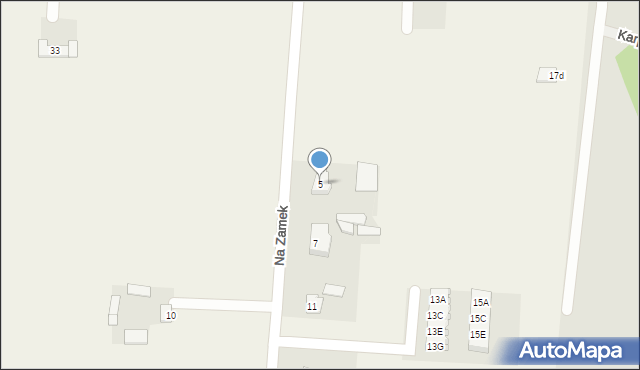 Szabda, Na Zamek, 5, mapa Szabda