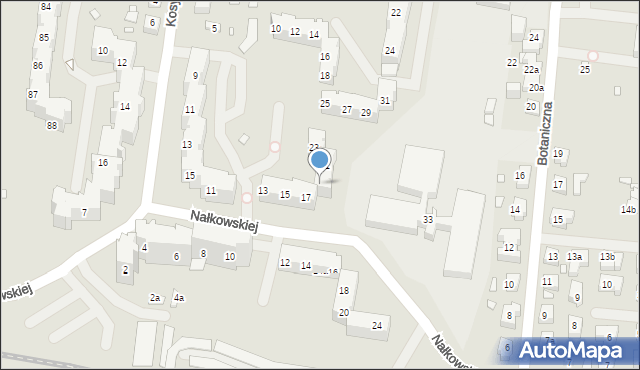 Szczecin, Nałkowskiej Zofii, 19, mapa Szczecina