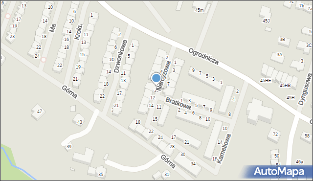 Szczecin, Narcyzowa, 10, mapa Szczecina