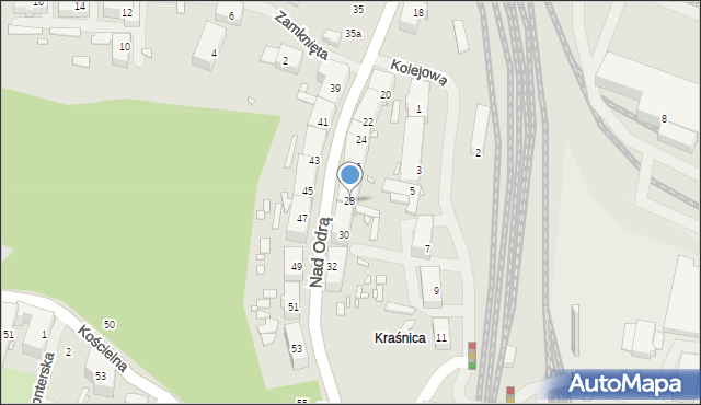 Szczecin, Nad Odrą, 28, mapa Szczecina