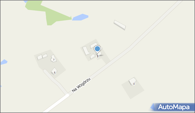 Szczodrowo, Na Wzgórzu, 9, mapa Szczodrowo