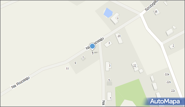 Szczyglice, Na Rozstaju, 5, mapa Szczyglice