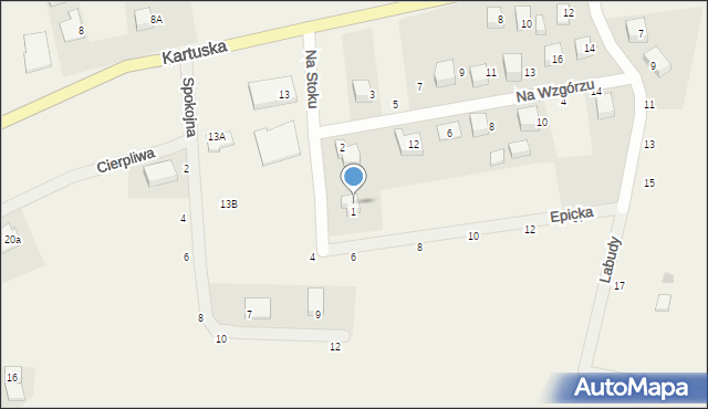 Szemud, Na Wzgórzu, 1, mapa Szemud