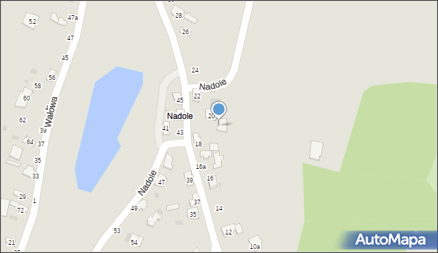 Tarnobrzeg, Nadole, 20a, mapa Tarnobrzegu
