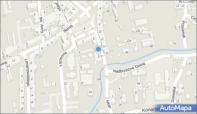 Tarnów, Najświętszej Marii Panny, 2, mapa Tarnów