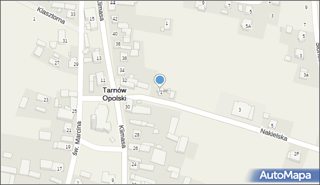 Tarnów Opolski, Nakielska, 1, mapa Tarnów Opolski