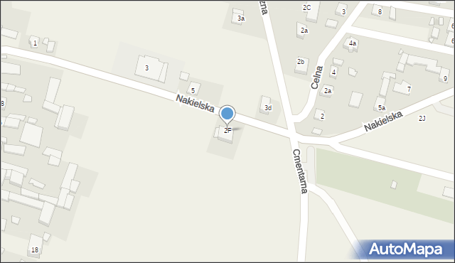 Tarnów Opolski, Nakielska, 2F, mapa Tarnów Opolski