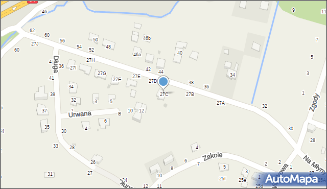 Tarnowiec, Na Młyny, 27C, mapa Tarnowiec