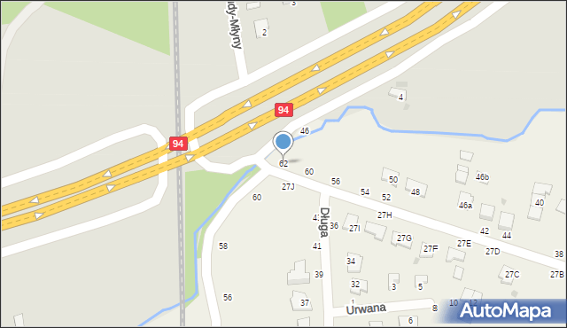 Tarnowiec, Na Młyny, 62, mapa Tarnowiec