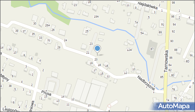 Tarnowiec, Nadbrzeżna, 22, mapa Tarnowiec