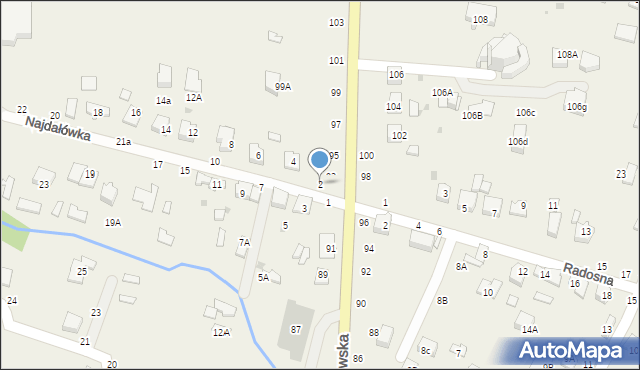 Tarnowiec, Najdałówka, 2, mapa Tarnowiec