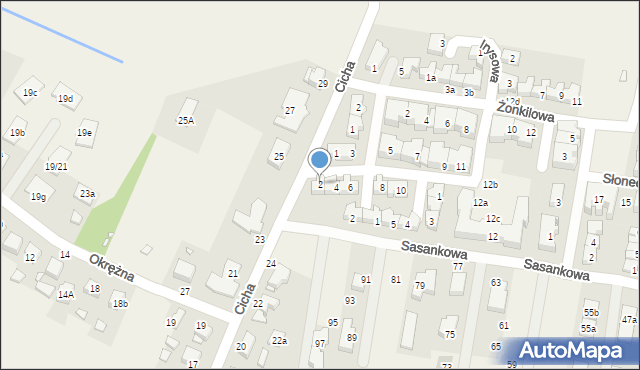 Tarnowo Podgórne, Nasturcjowa, 2, mapa Tarnowo Podgórne