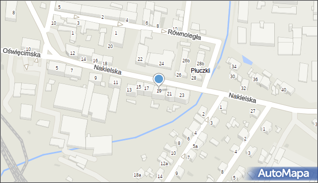 Tarnowskie Góry, Nakielska, 19, mapa Tarnowskie Góry