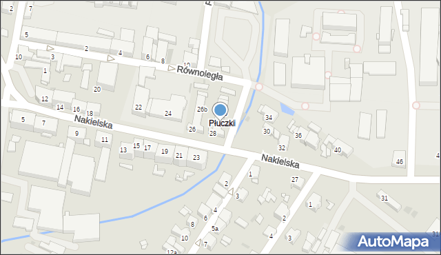 Tarnowskie Góry, Nakielska, 28a, mapa Tarnowskie Góry