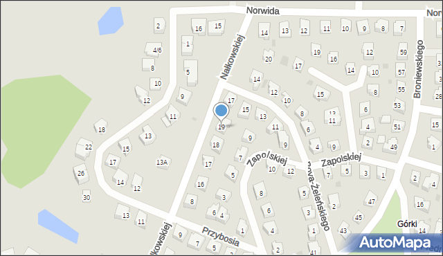 Tczew, Nałkowskiej Zofii, 19, mapa Tczew