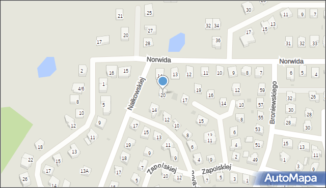 Tczew, Nałkowskiej Zofii, 20, mapa Tczew