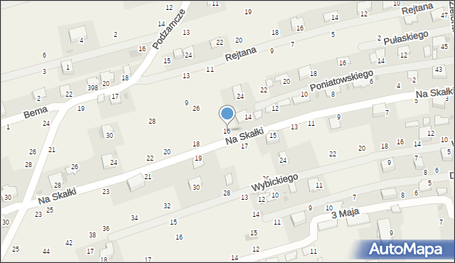 Tenczynek, Na Skałki, 16, mapa Tenczynek