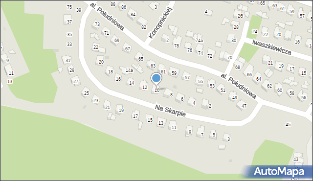 Tomaszów Lubelski, Na Skarpie, 10, mapa Tomaszów Lubelski
