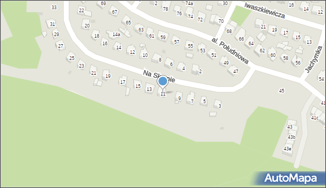 Tomaszów Lubelski, Na Skarpie, 11, mapa Tomaszów Lubelski