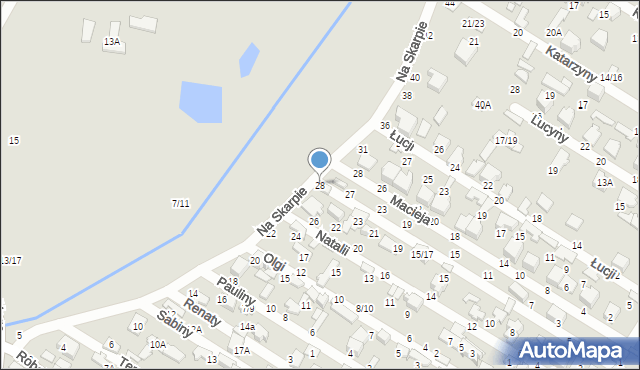 Tomaszów Mazowiecki, Na Skarpie, 28, mapa Tomaszów Mazowiecki