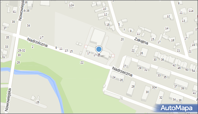 Tomaszów Mazowiecki, Nadrzeczna, 23, mapa Tomaszów Mazowiecki