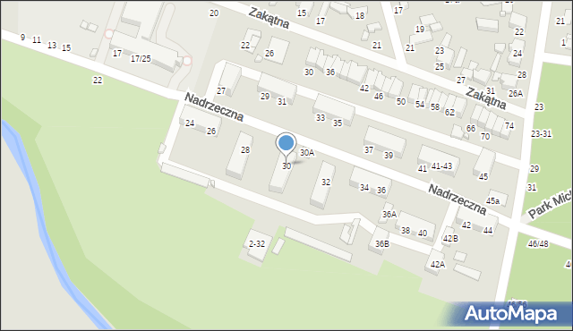 Tomaszów Mazowiecki, Nadrzeczna, 30, mapa Tomaszów Mazowiecki