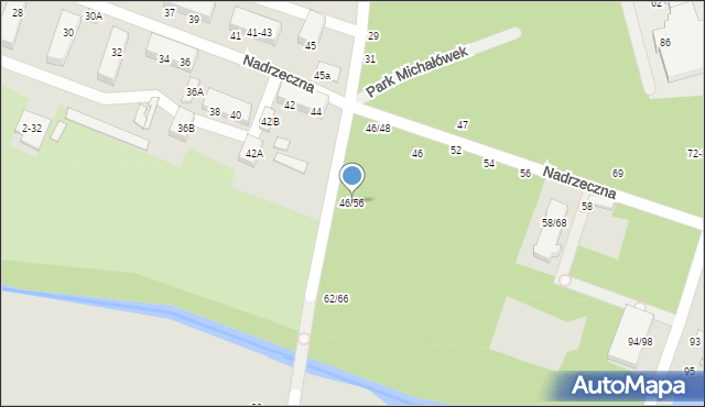 Tomaszów Mazowiecki, Nadrzeczna, 46/56, mapa Tomaszów Mazowiecki