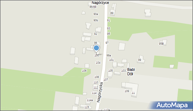Tomaszów Mazowiecki, Nagórzycka, 100, mapa Tomaszów Mazowiecki