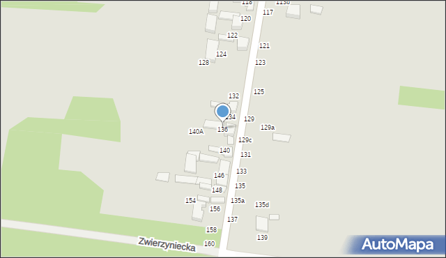 Tomaszów Mazowiecki, Nagórzycka, 136, mapa Tomaszów Mazowiecki