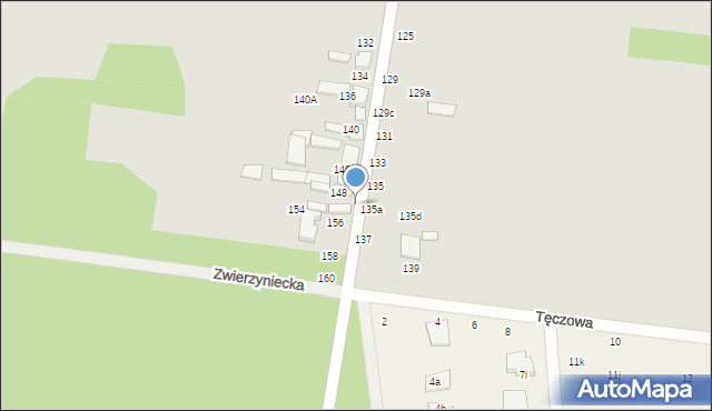 Tomaszów Mazowiecki, Nagórzycka, 150B, mapa Tomaszów Mazowiecki
