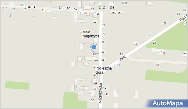 Tomaszów Mazowiecki, Nagórzycka, 18, mapa Tomaszów Mazowiecki