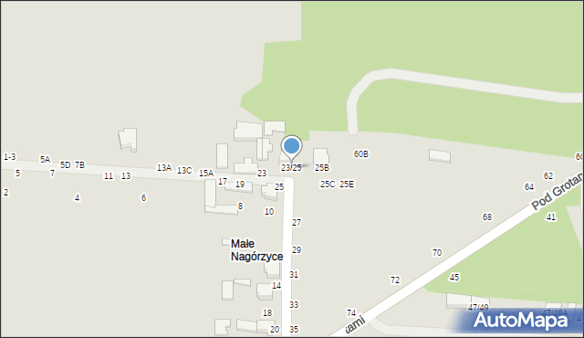 Tomaszów Mazowiecki, Nagórzycka, 23/25, mapa Tomaszów Mazowiecki