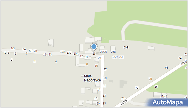 Tomaszów Mazowiecki, Nagórzycka, 23, mapa Tomaszów Mazowiecki