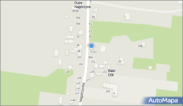 Tomaszów Mazowiecki, Nagórzycka, 99, mapa Tomaszów Mazowiecki