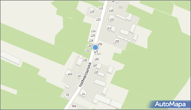 Toporów, Nadwarciańska, 163, mapa Toporów