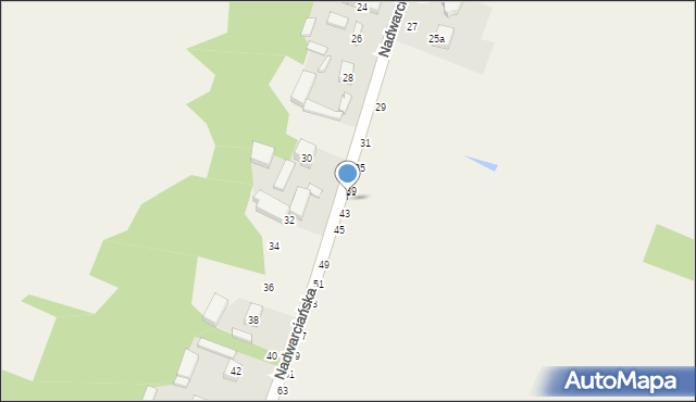 Toporów, Nadwarciańska, 41, mapa Toporów