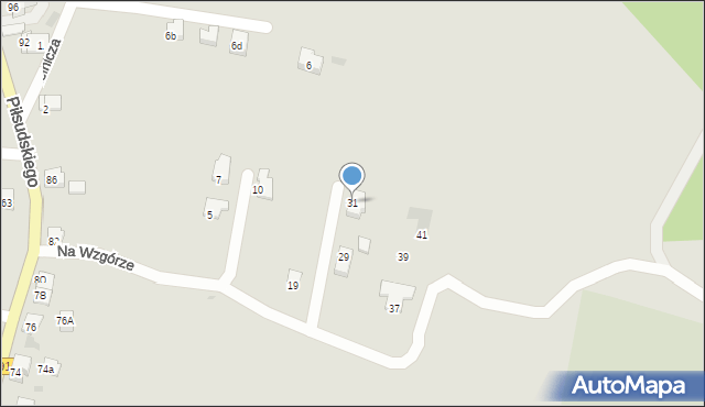 Trzebinia, Na Wzgórze, 31, mapa Trzebinia