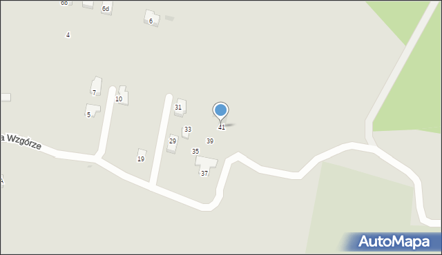 Trzebinia, Na Wzgórze, 41, mapa Trzebinia