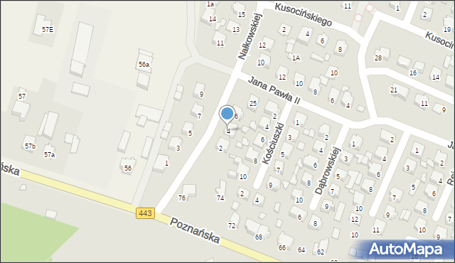 Tuliszków, Nałkowskiej Zofii, 4, mapa Tuliszków