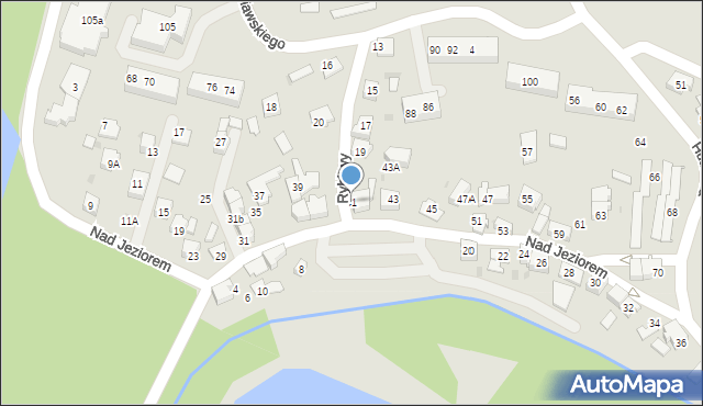 Tychy, Nad Jeziorem, 41, mapa Tychów
