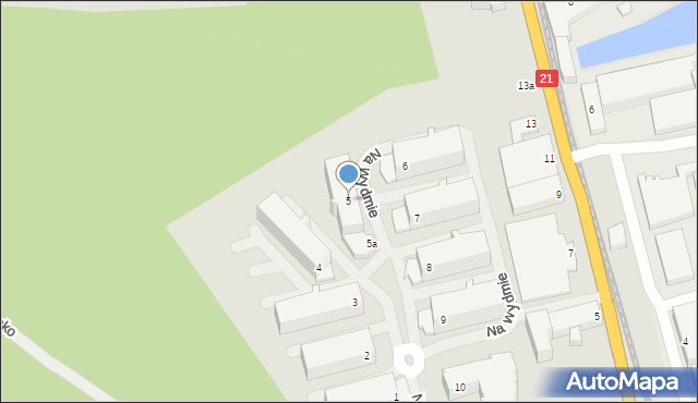 Ustka, Na Wydmie, 5, mapa Ustka